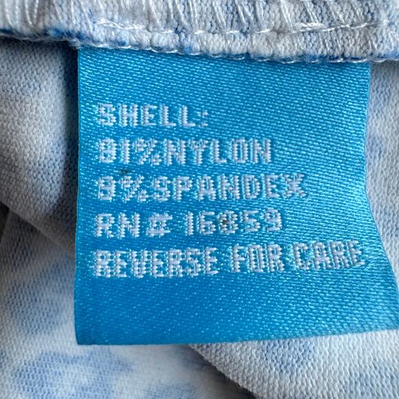 J. McLaughlin Women Catalina Cloth Button Top Size M Stretch Summer Cheetah Blue - Picture 6 of 8